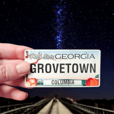 Grovetown GA License Plate Hat – Local Favorite - Trucker Hat - Charm and Char